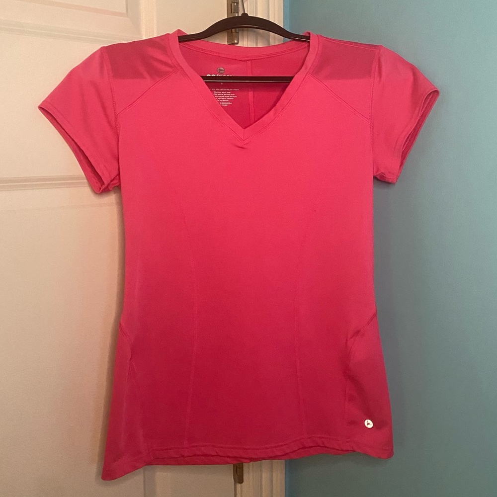 Hot pink workout top